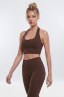 Top in Brown 67% nylon