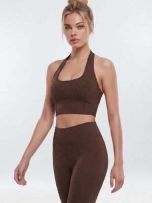 Top in Brown 67% nylon