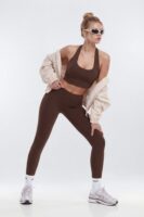 Top in Brown 67% nylon