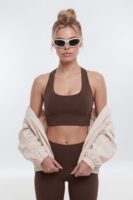 Top in Brown 67% nylon