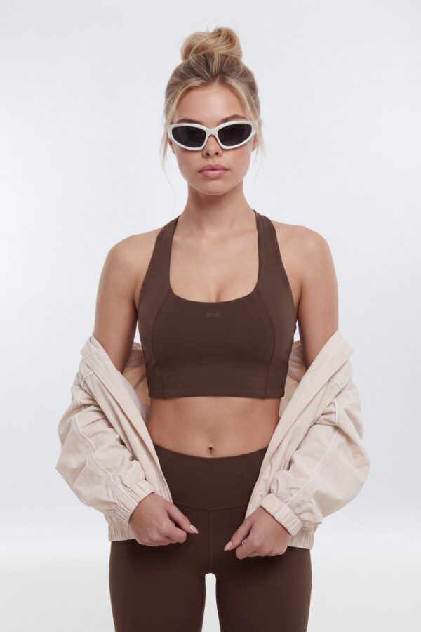 Top in Brown 67% nylon