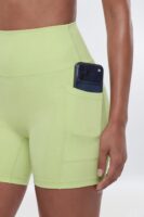 Shorts with a high waist