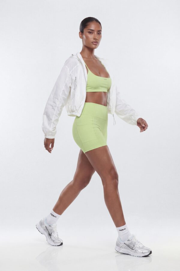 Shorts with a high waist