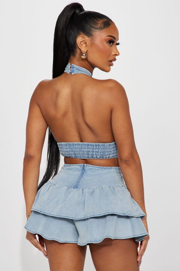 Romper in Denim 75% cotton