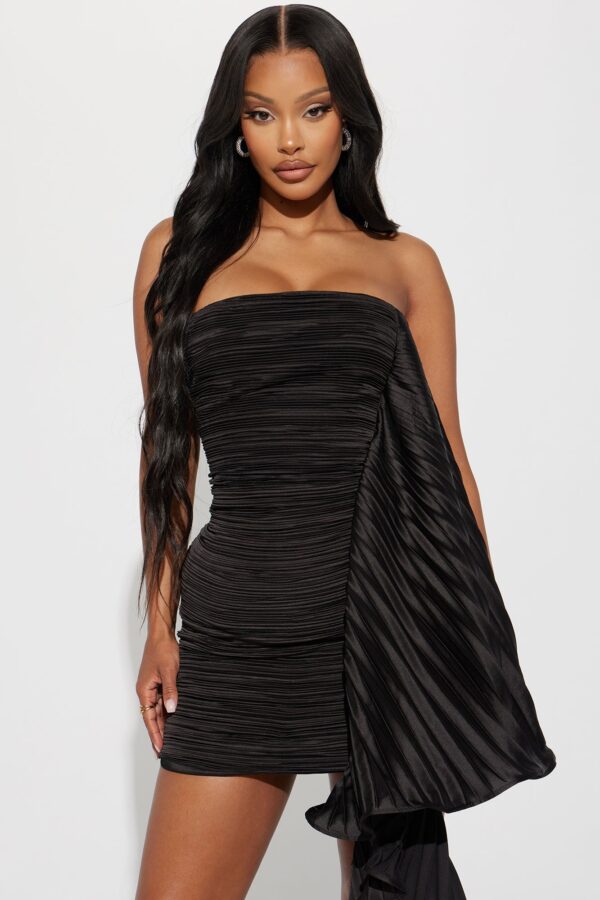 Black Dress with satin