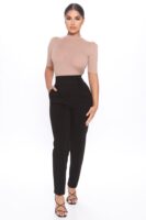 Black High-Waist Pants