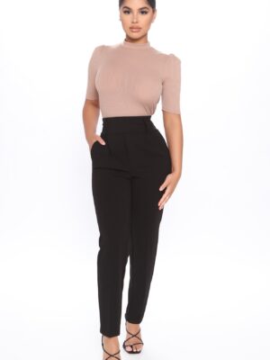 Black High-Waist Pants