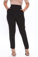 Black High-Waist Pants