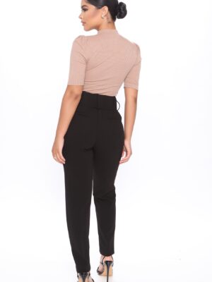 Black High-Waist Pants