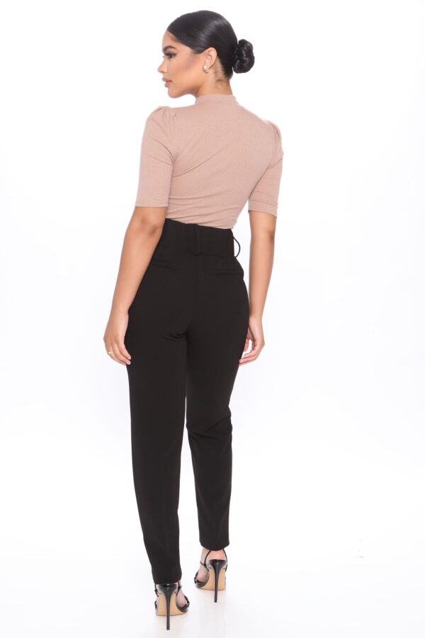 Black High-Waist Pants