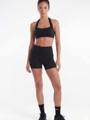 Shorts in Black 82% polyester