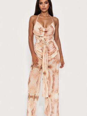 Cowl-Neck Jumpsuit