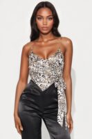 Feel This Way Satin Jumpsuit - Black/combo