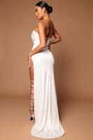 White Dress with square neck