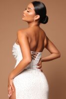White Dress with square neck