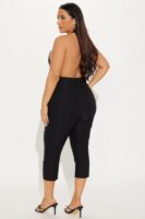 Jumpsuit in Black 77% rayon