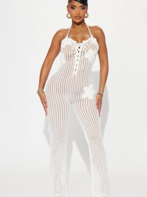 Jumpsuit in Cream 100% cotton