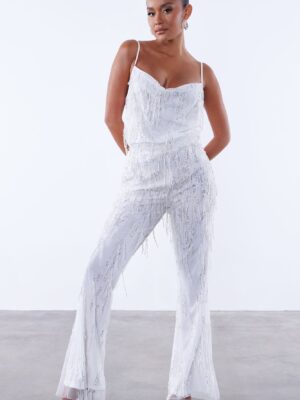 Pants in White 100% polyester