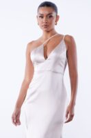V-Neck Dress in Nude
