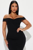 Black Dress with midi