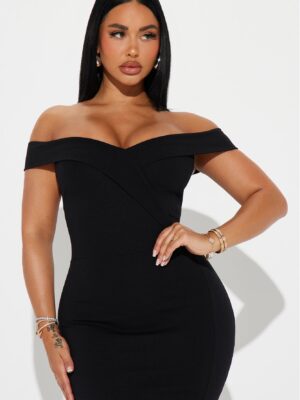 Black Dress with midi