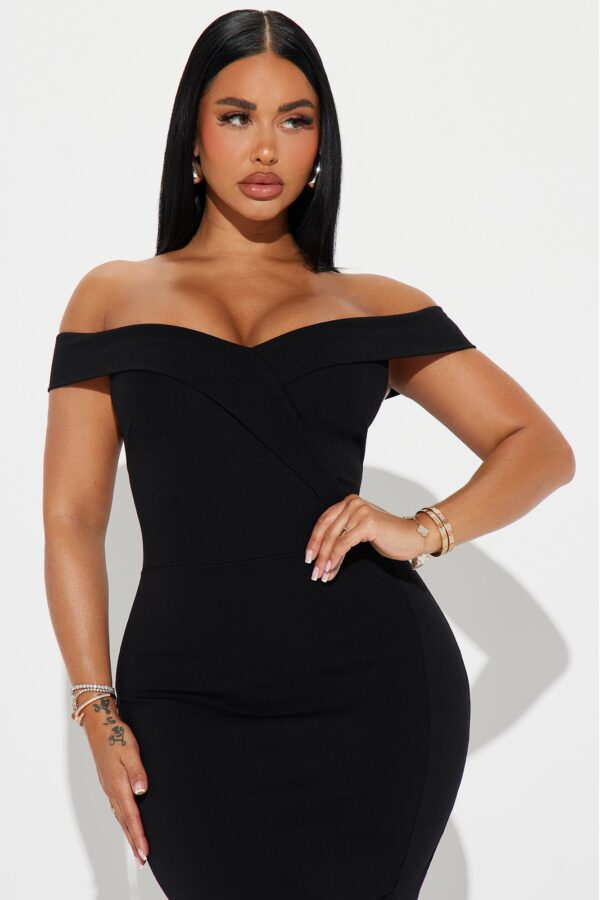 Black Dress with midi