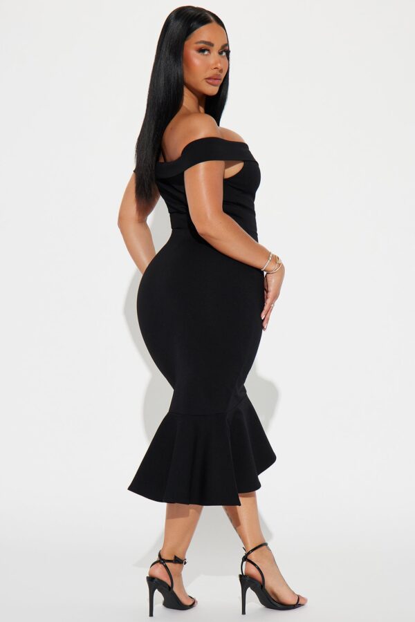 Black Dress with midi