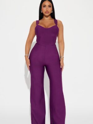 Jumpsuit with v-neck