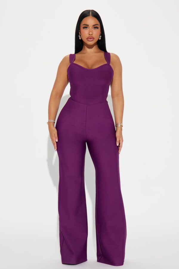 Jumpsuit with v-neck