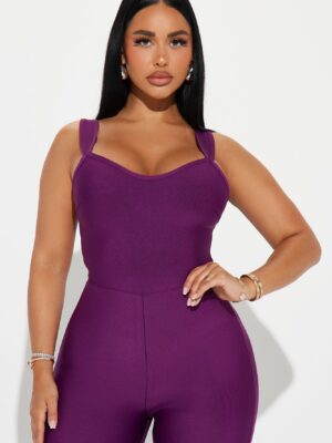 Jumpsuit with v-neck