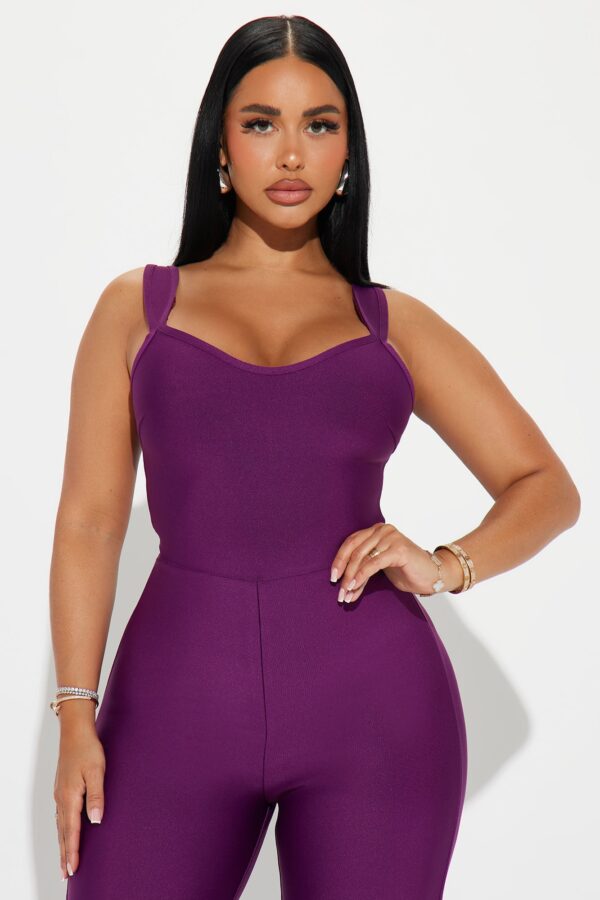 Jumpsuit with v-neck