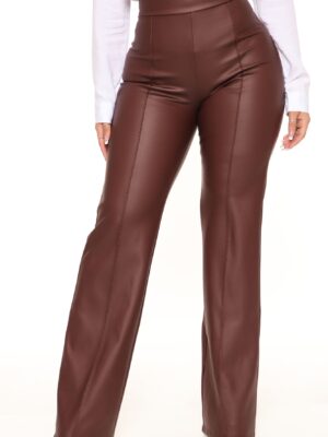 Brown Dress with wide leg