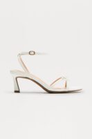 Genevieve Bow Kitten Heels - White