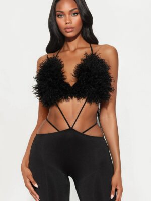 Jumpsuit in Black 83% polyester
