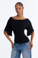 Blouse in Black 95% rayon