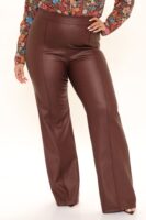 Brown Dress with wide leg