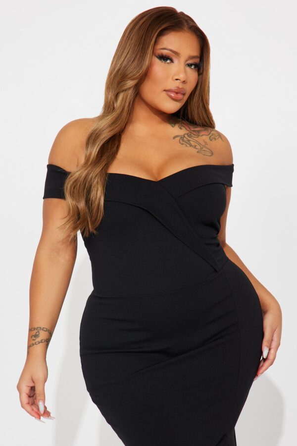 Black Dress with midi