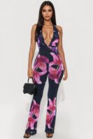 Black and Pink Jumpsuit