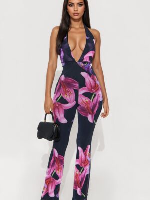 Black and Pink Jumpsuit