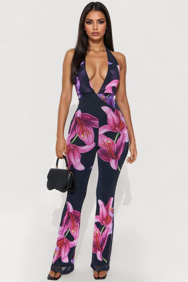 Black and Pink Jumpsuit