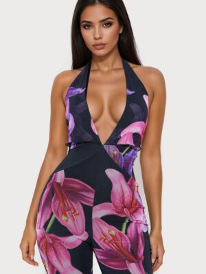 Black and Pink Jumpsuit