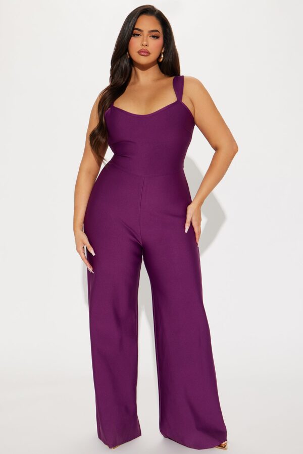 Jumpsuit with v-neck