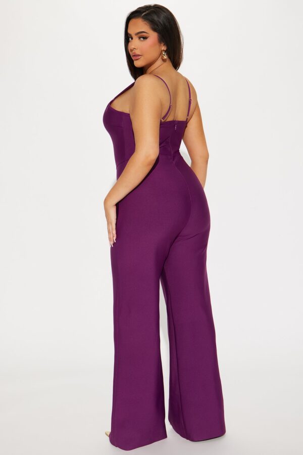 Jumpsuit with v-neck