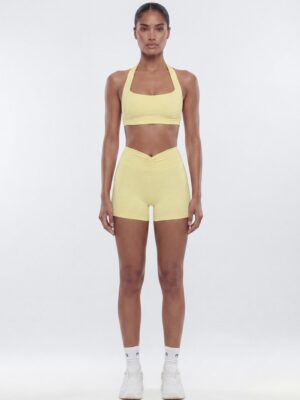 Yellow Piece with square neck