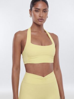 Yellow Piece with square neck