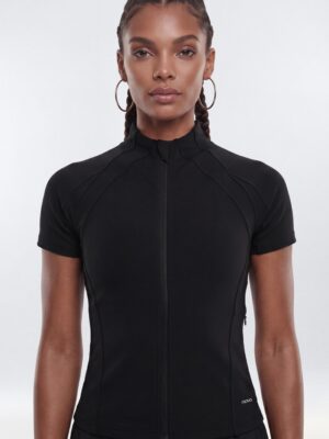 Black Mock-Neck Jacket