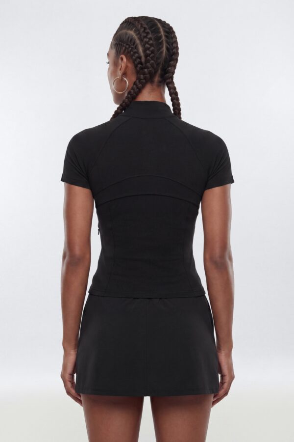 Black Mock-Neck Jacket