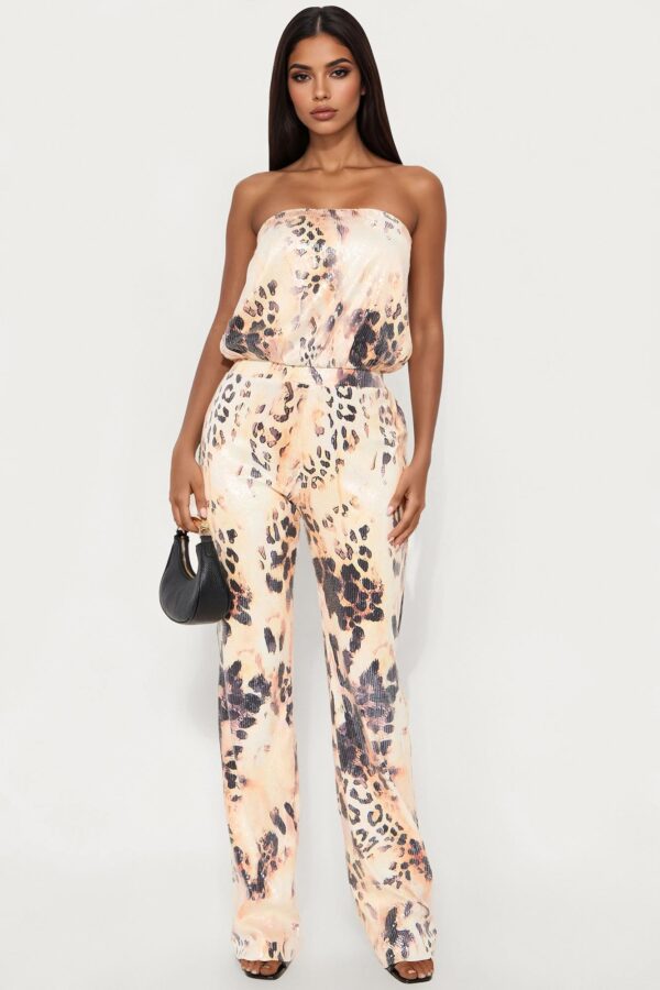 Ivory Jumpsuit with wide leg