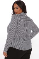 White and Navy Shirt