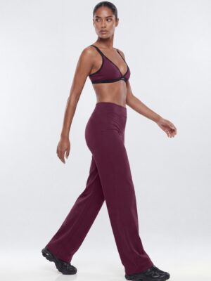 ButterSoft 34″ Mid Rise Straight Leg Active Pant - Merlot